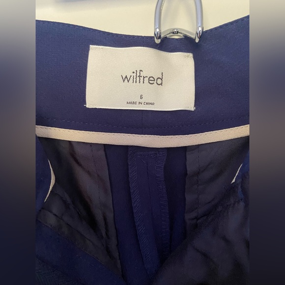 Wilfred Classic Navy Tie-Front Pant - Size 6 - Picture 3 of 4